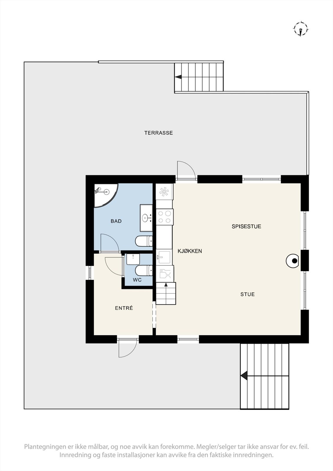 Plantegning 1. etasje Galleribilde