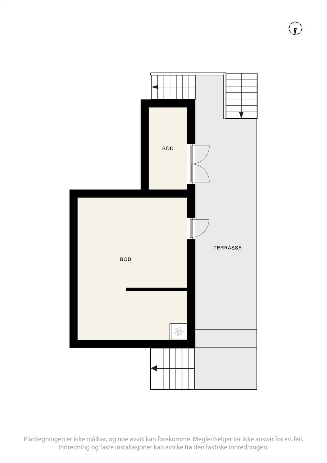 Plantegning underetasje Galleribilde