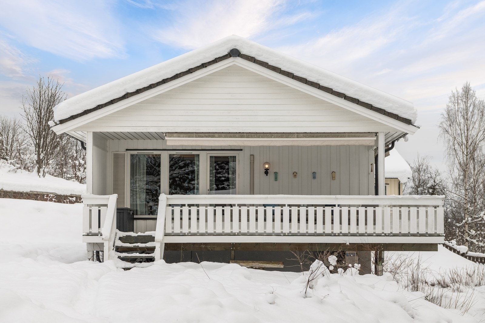 Trapp ned til hagearealer. Galleribilde