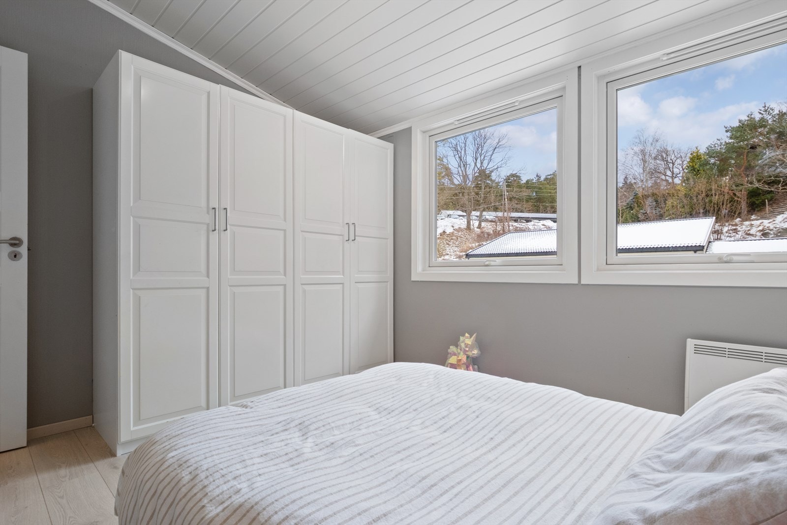 Soverommet har god plass til seng og garderobe. Galleribilde