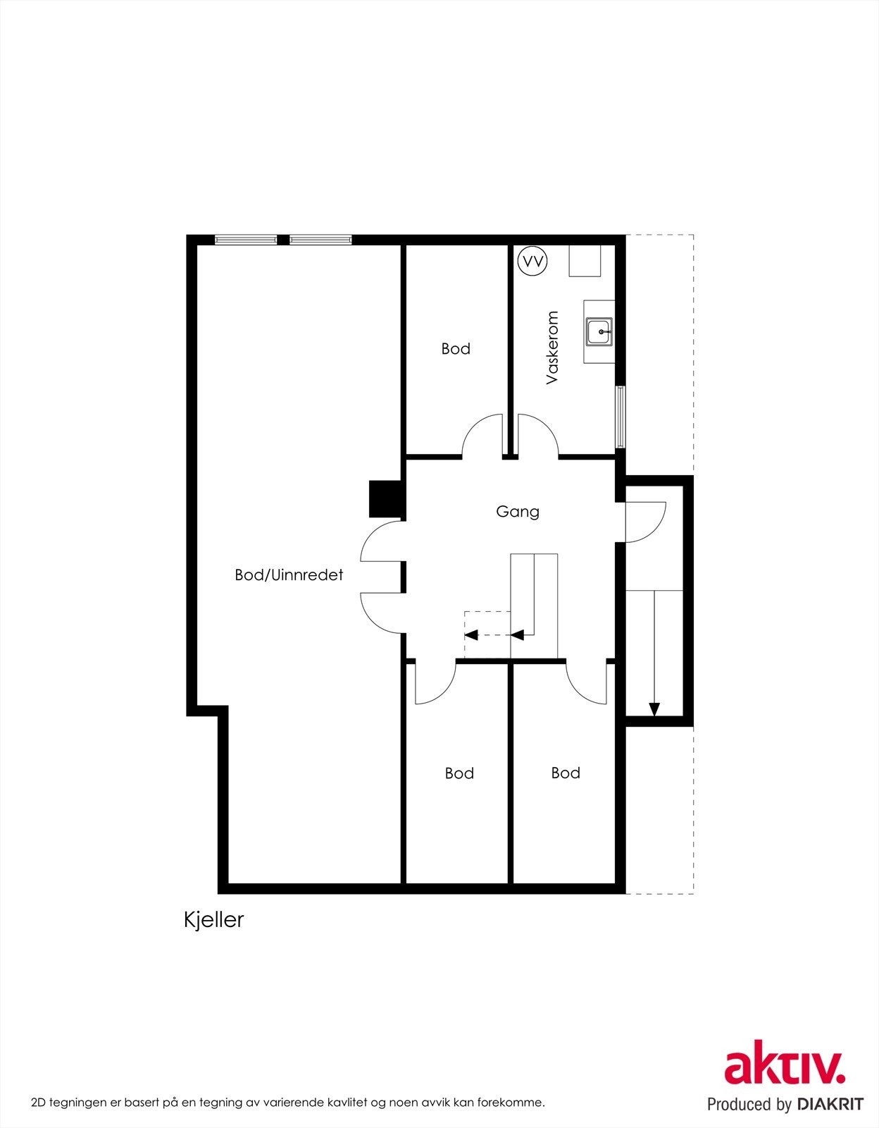 Plantegning kjeller Galleribilde