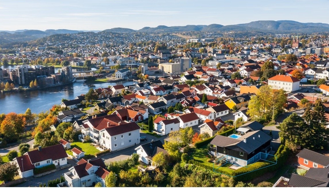 Felt innrammet i blått er disponert av utleiedel Galleribilde