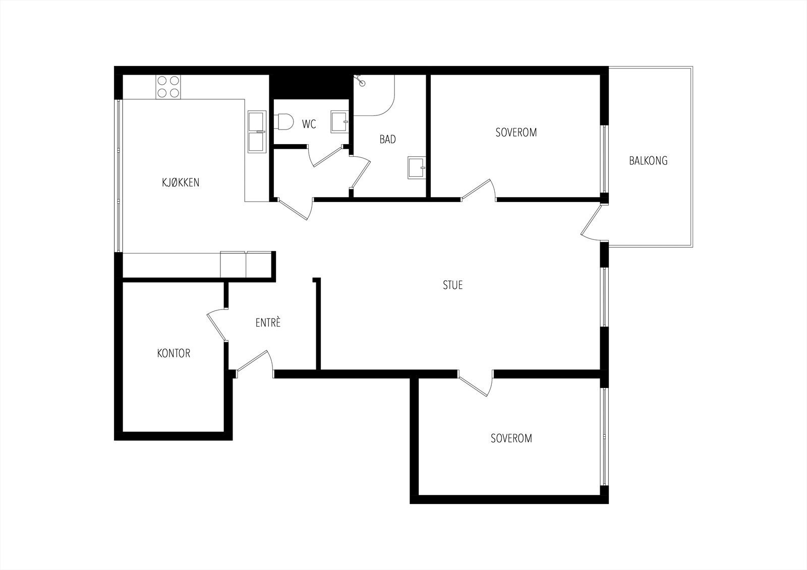 Plantegning Galleribilde