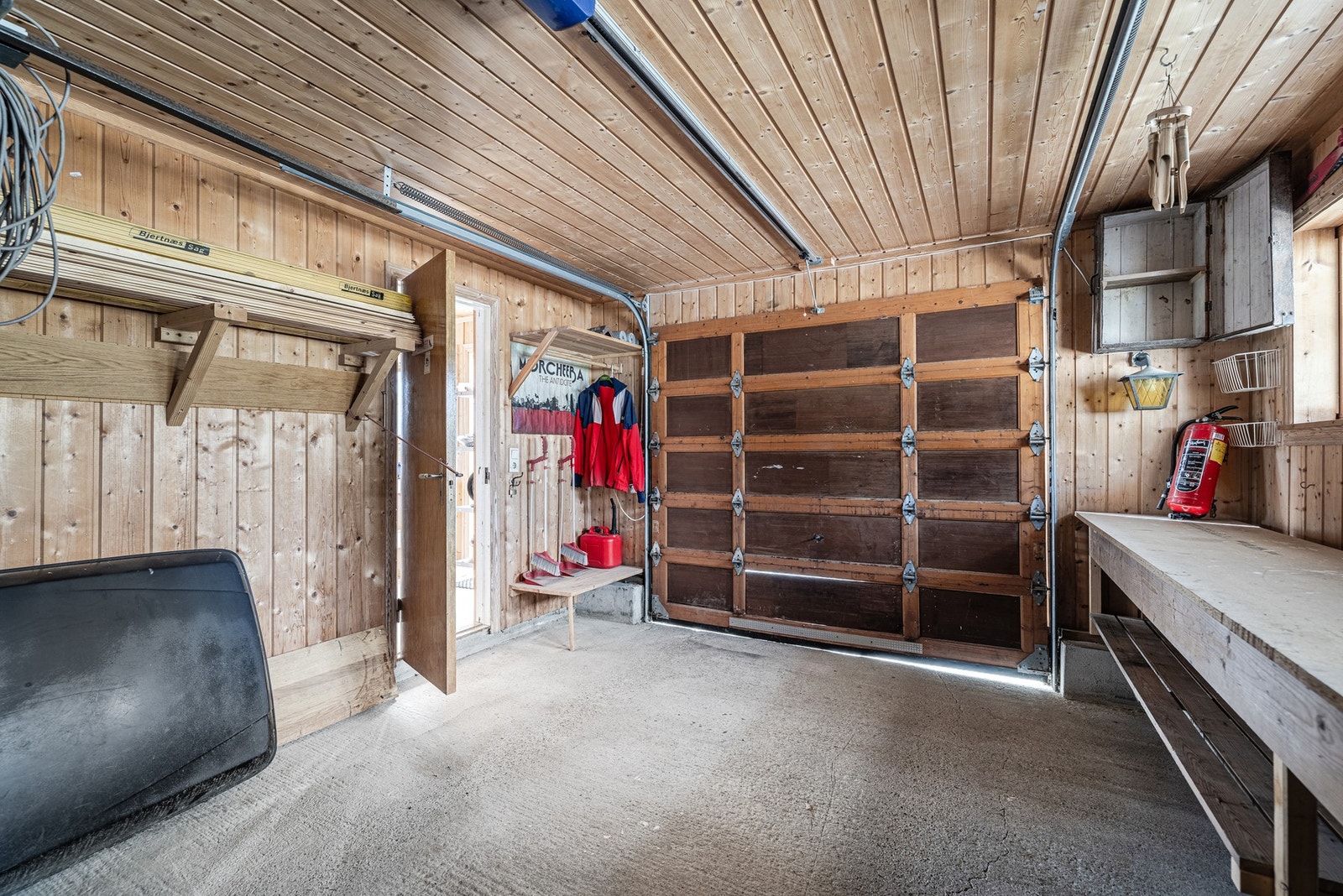 Garasjedel av den opprinnelige garasjen. Galleribilde