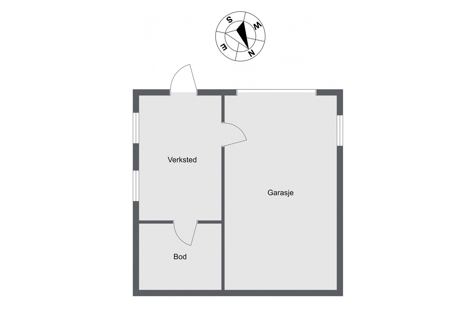 Planskikke opprinnelig garasje. Galleribilde