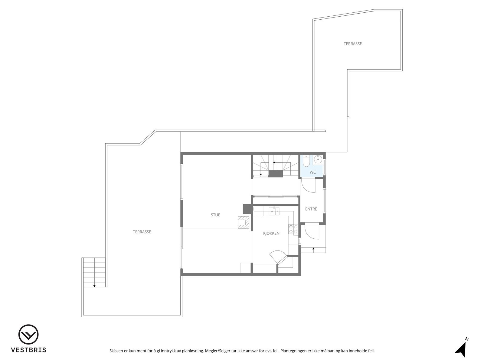 Planløsning 1.etasje. Galleribilde