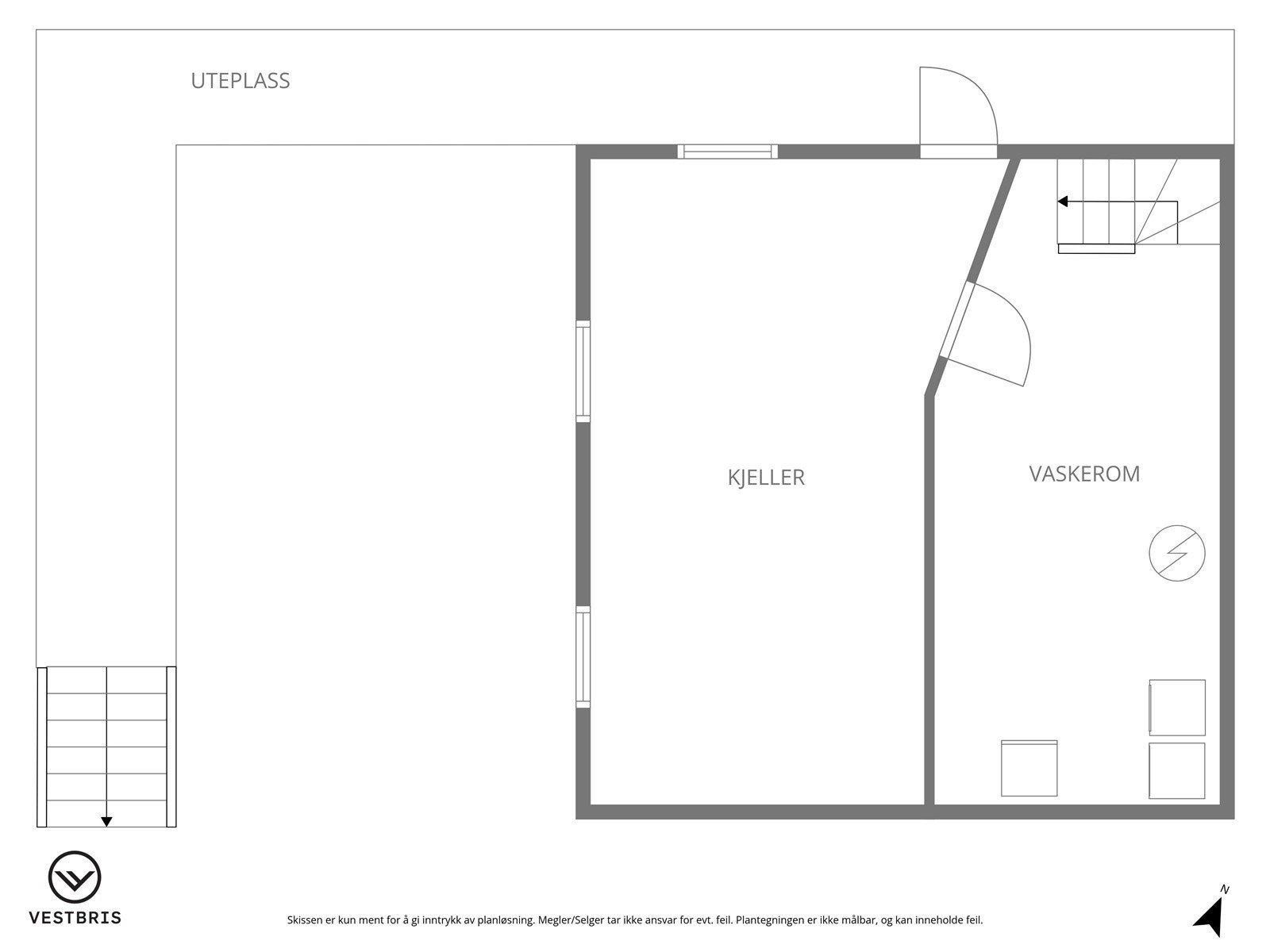 Planløsning u.etasje. Galleribilde