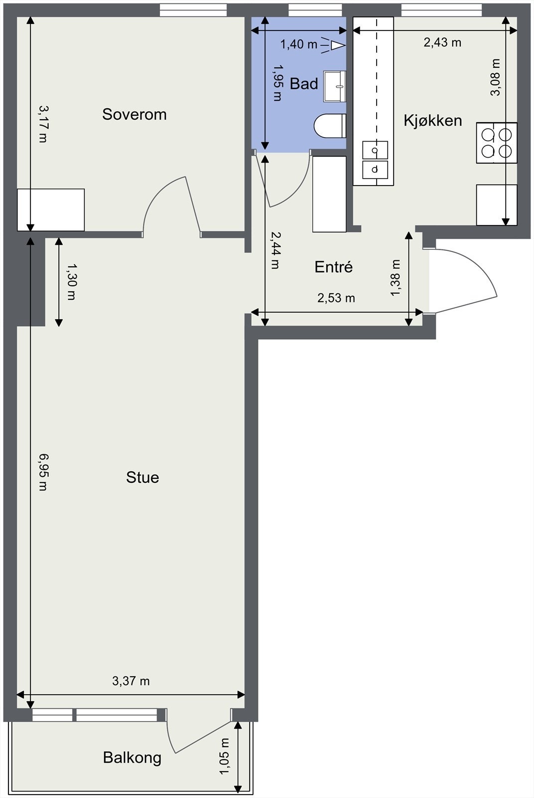 Plantegning Galleribilde