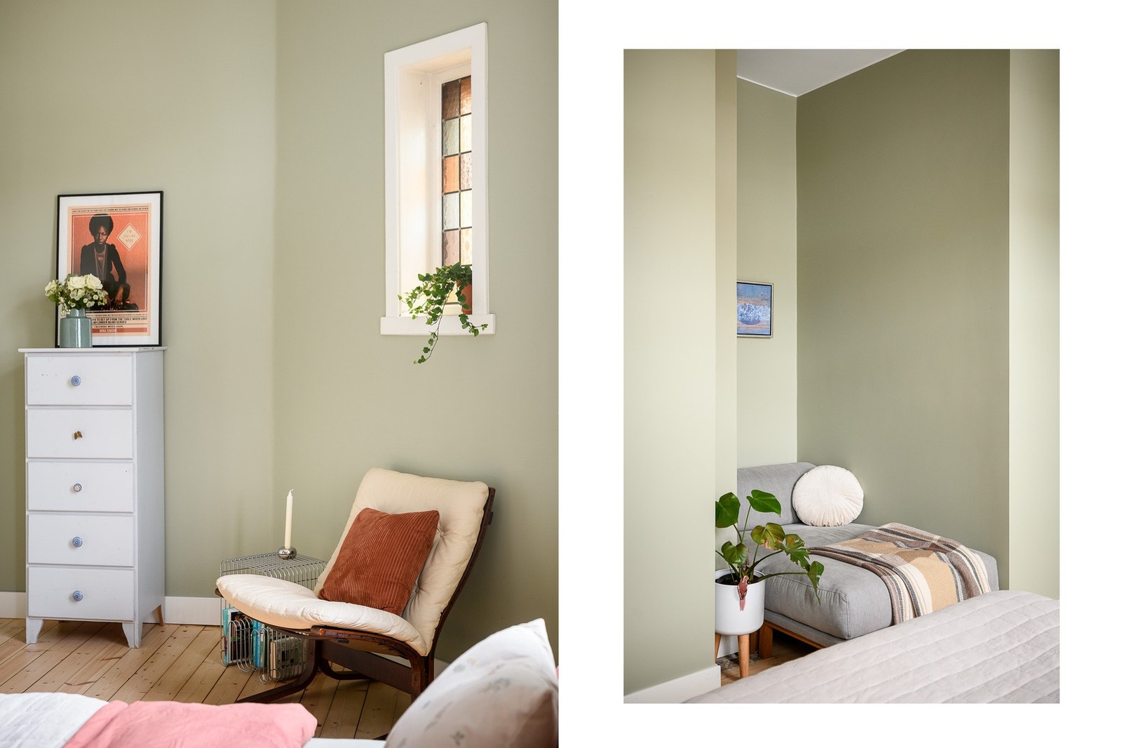 Soverommene er plassert i hver sin ende av leiligheten, noe som gir en privat og adskilt soveavdeling. Galleribilde