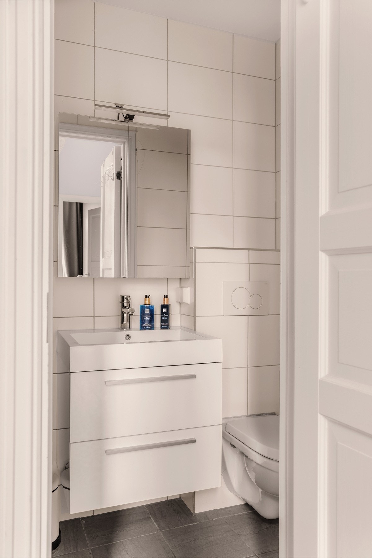 Badet fremstår som velholdt og funksjonelt. Galleribilde