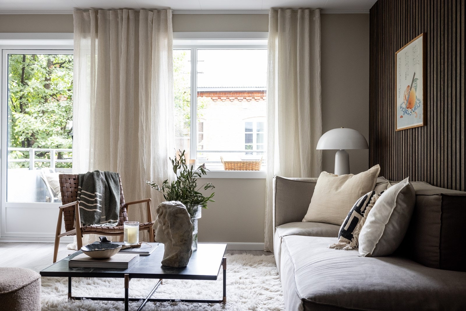 - Utgang til balkong fra stuen - Galleribilde