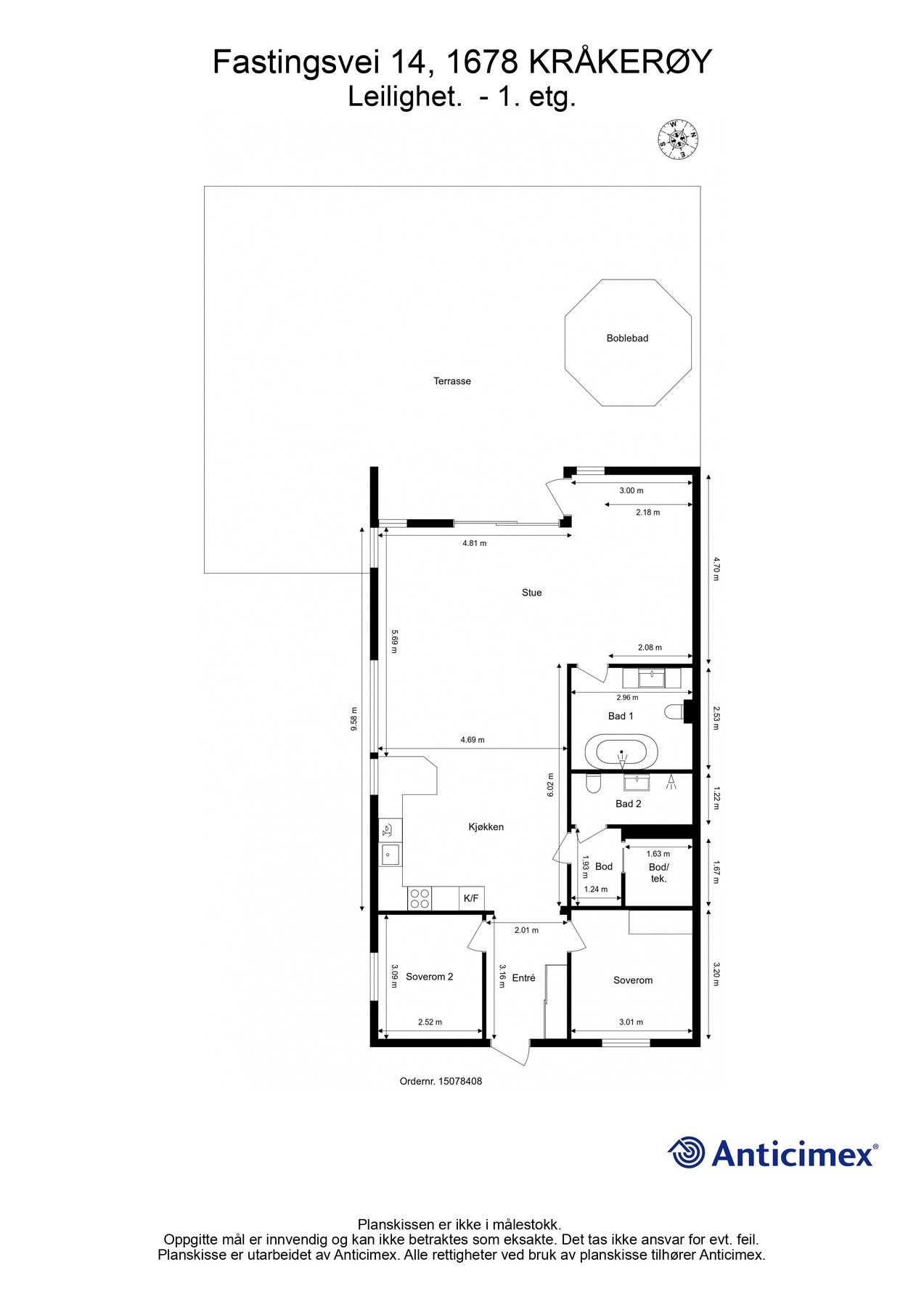 Plantegning Galleribilde