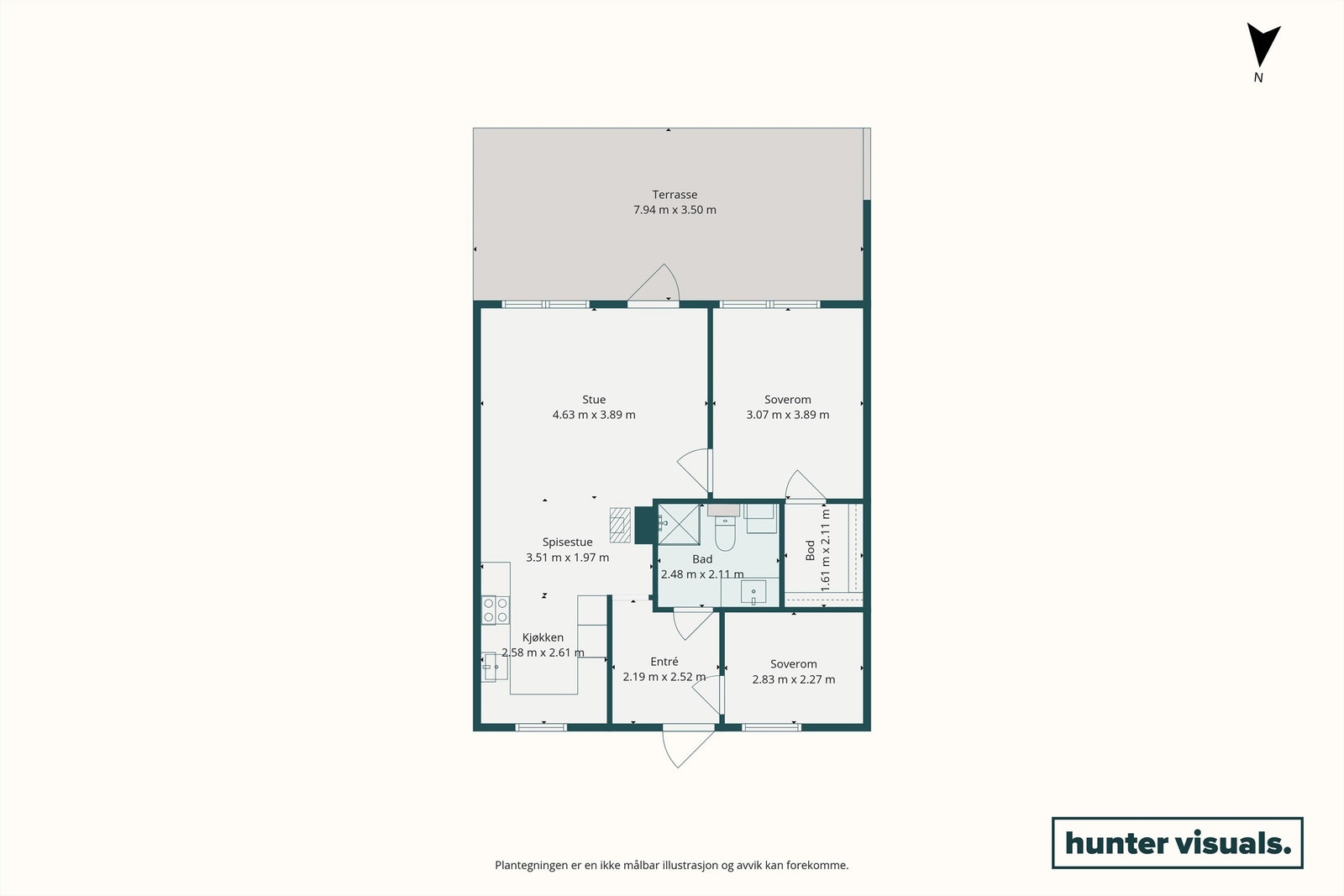 Plantegning Galleribilde
