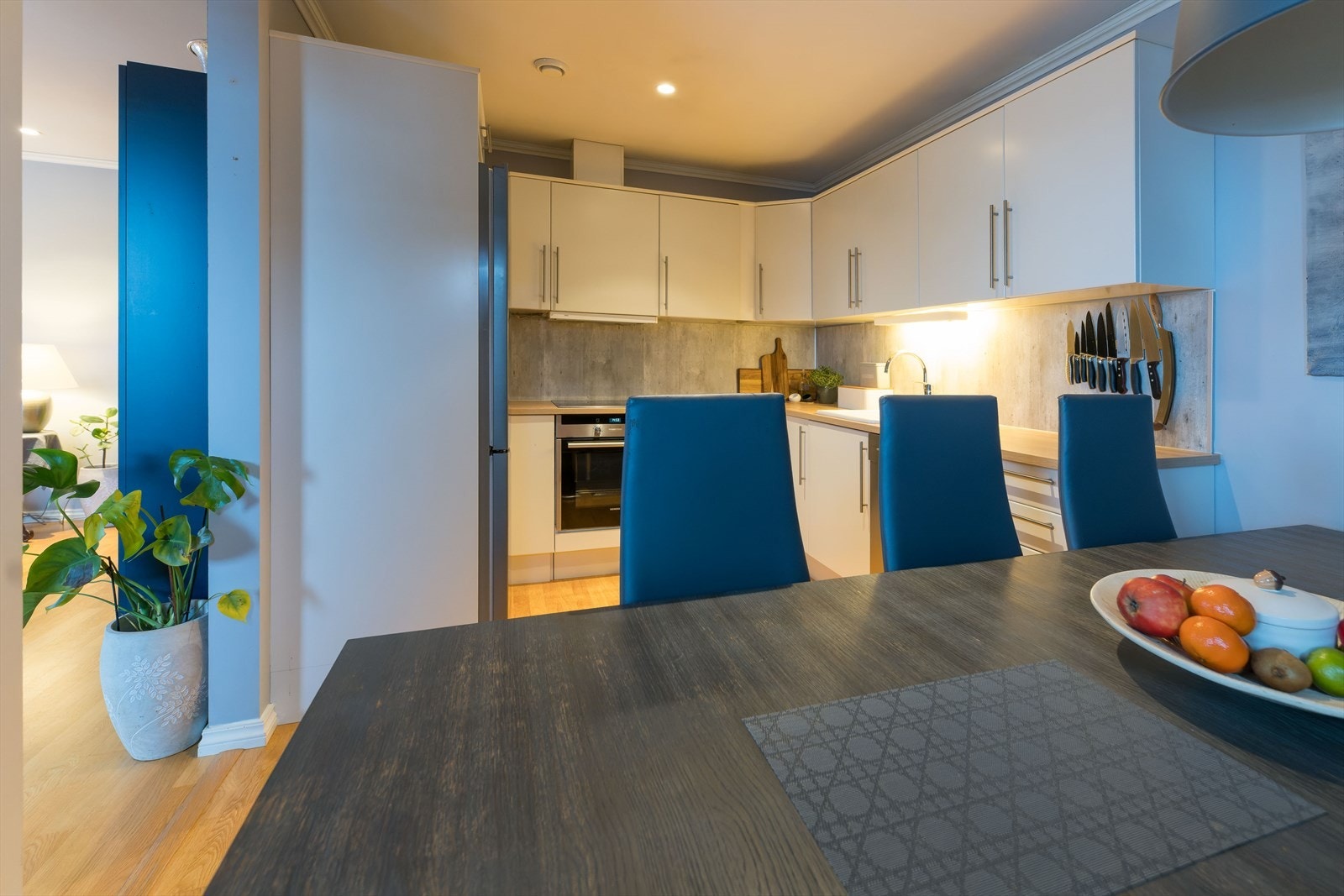 Fin kjøkken og spisestueløsning Galleribilde