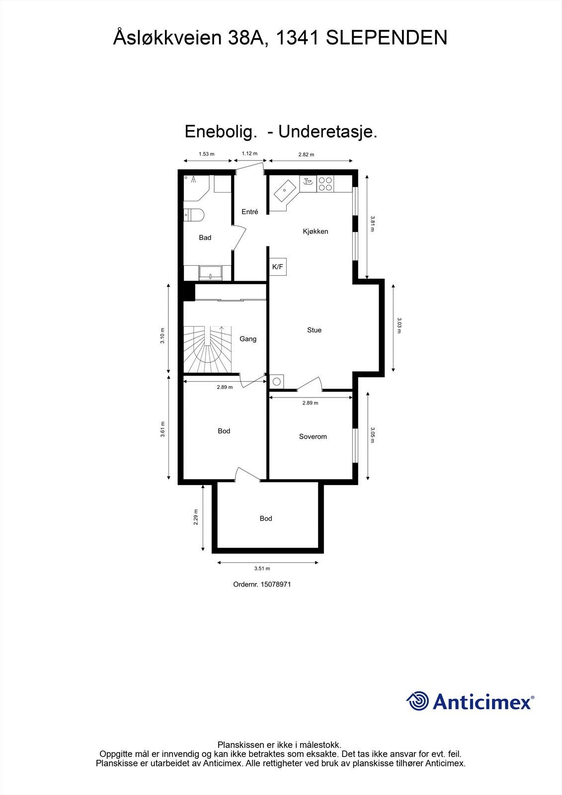 Plantegning Galleribilde