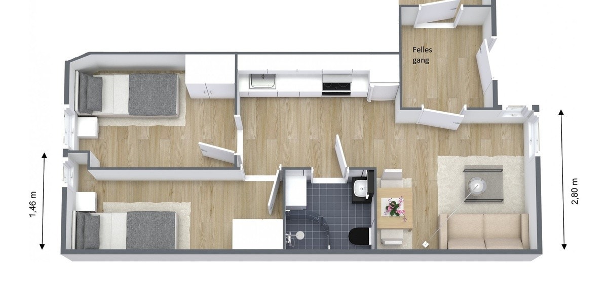 Plantegning Galleribilde