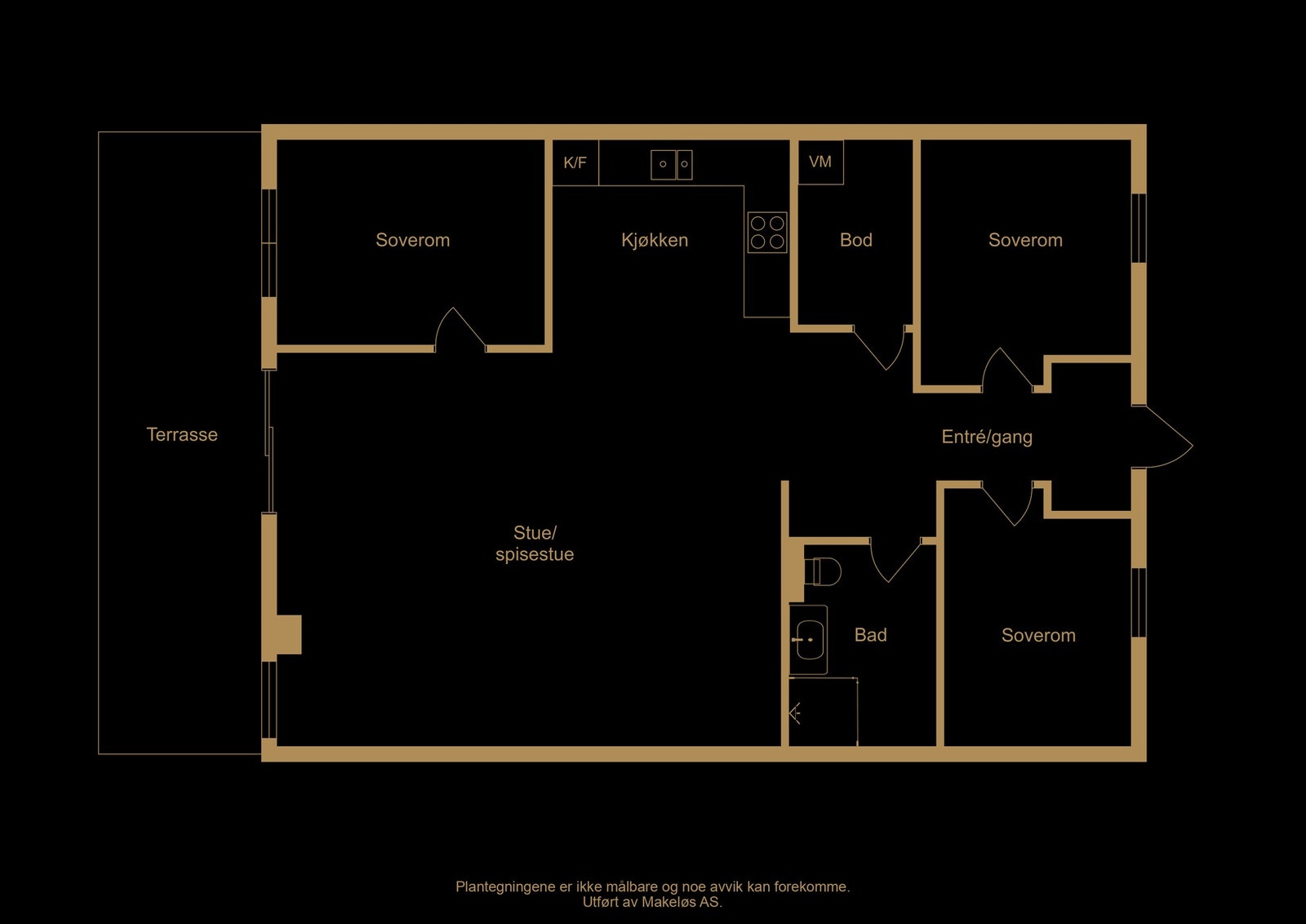 Plantegning - illustrasjon, avvik kan forekomme Galleribilde