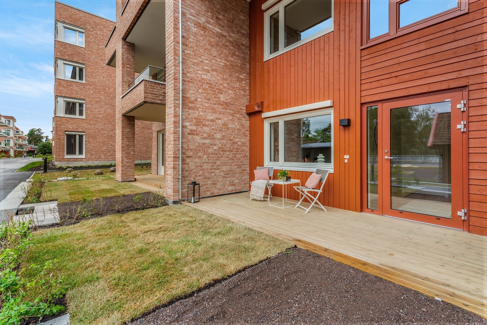 Uteplass foran leiligheten Galleribilde