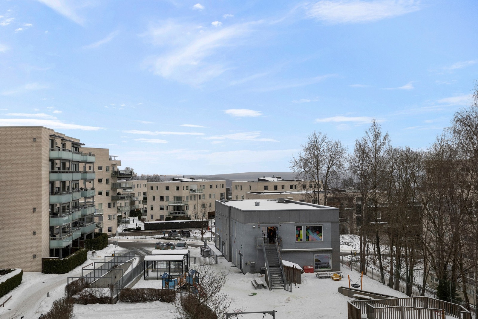 Utsikt fra balkongen. Galleribilde