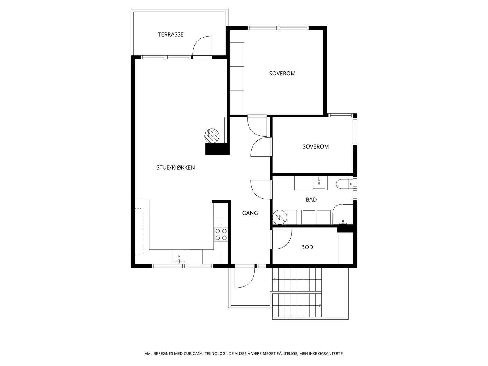 Veiledende planskisse Galleribilde