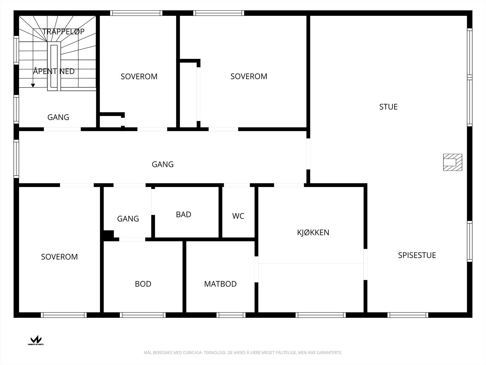 Plantegning 2.etasje Galleribilde