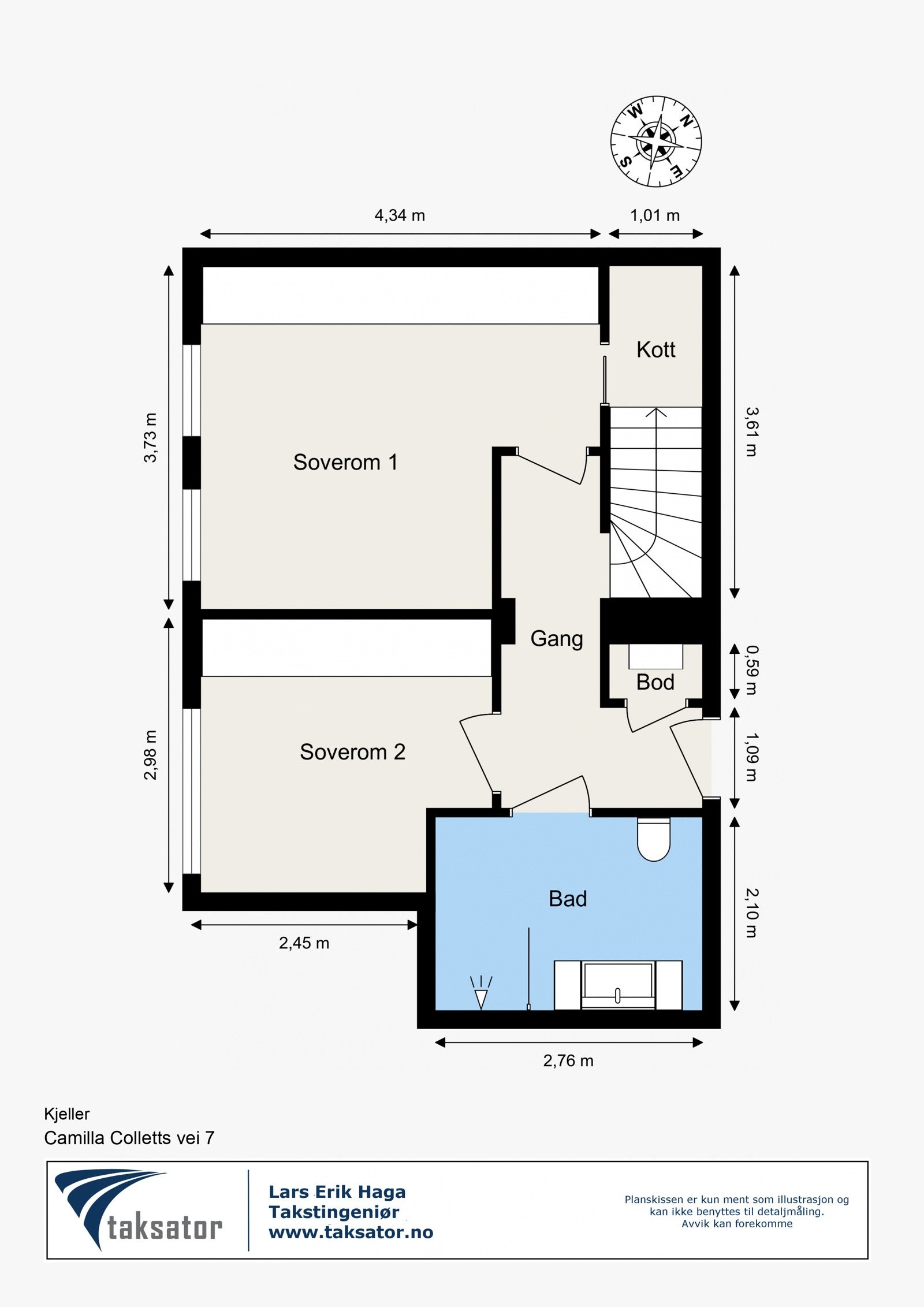 Plantegning - Underetasje Galleribilde