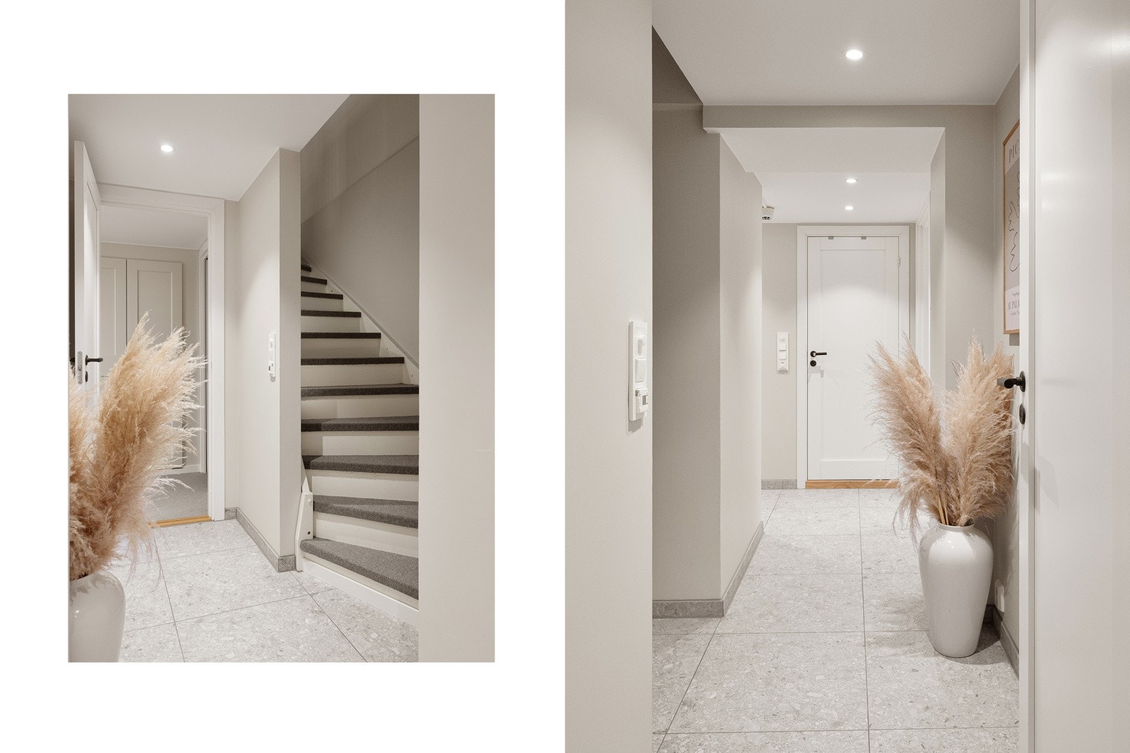 En praktisk og flott interntrapp tar deg mellom boligens etasjer Galleribilde