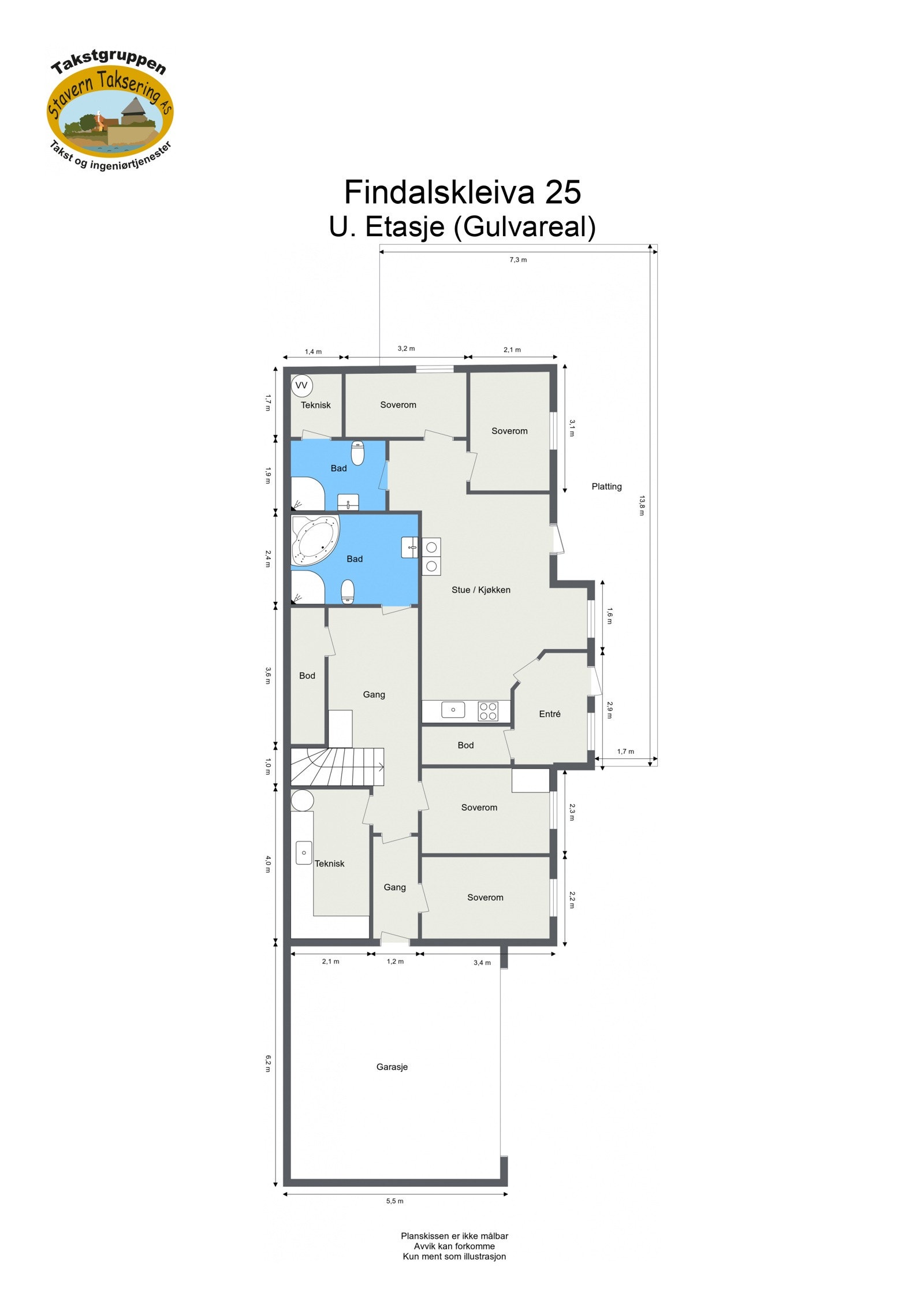 Plantegning - U. Etasje Galleribilde