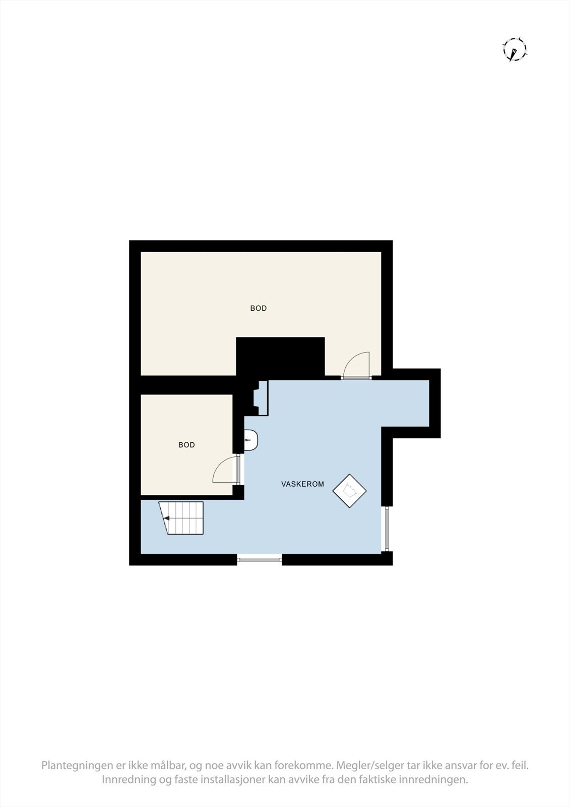 Plantegning kjeller. Galleribilde