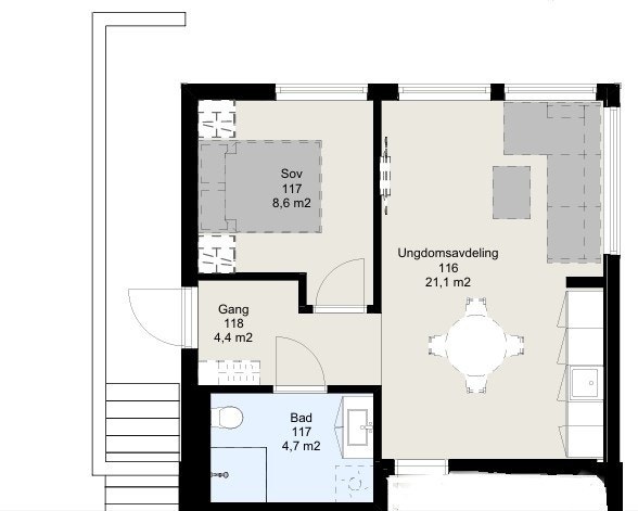 Plantegning Galleribilde