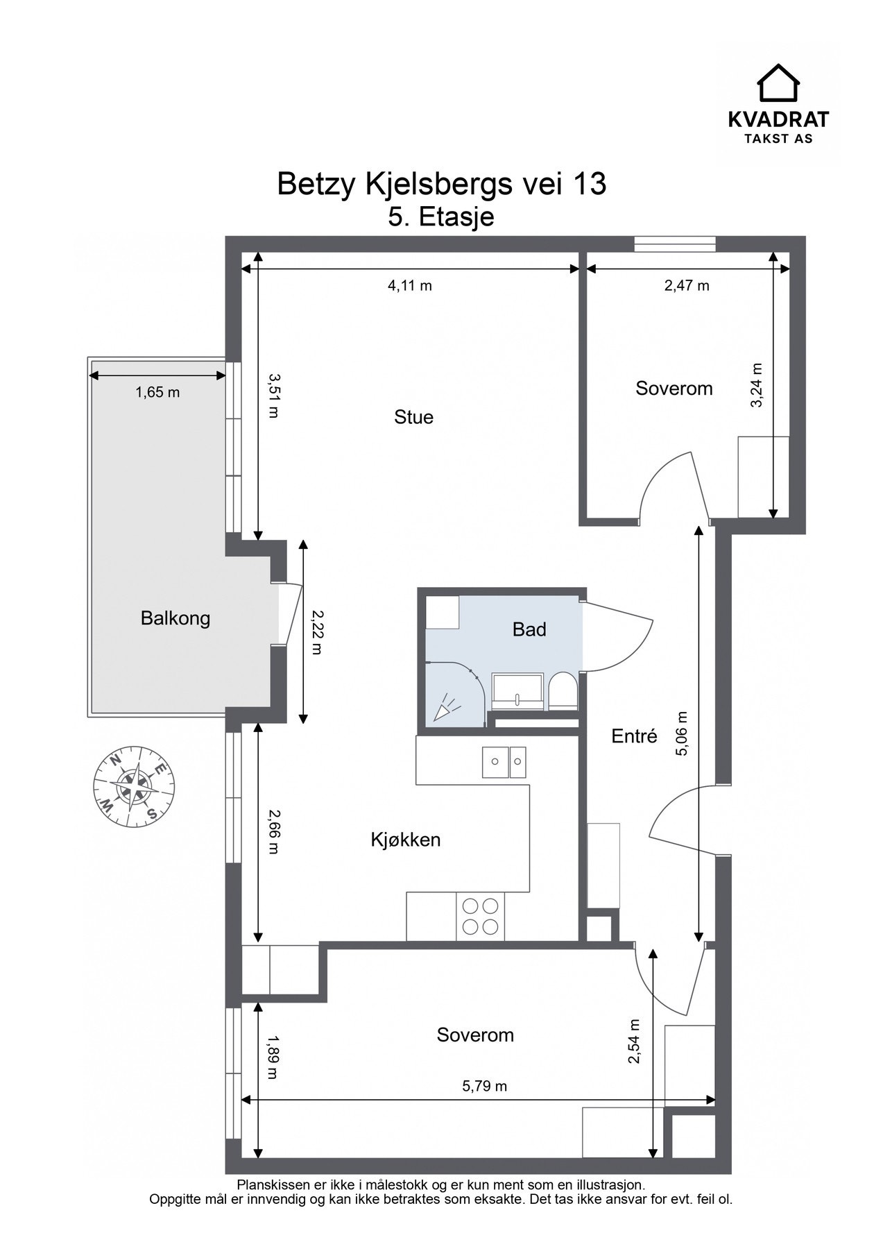 Plantegning - 5. Etasje. Galleribilde
