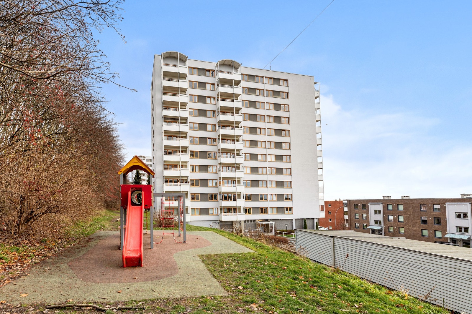 Fasade fra vest siden av bygget. Galleribilde