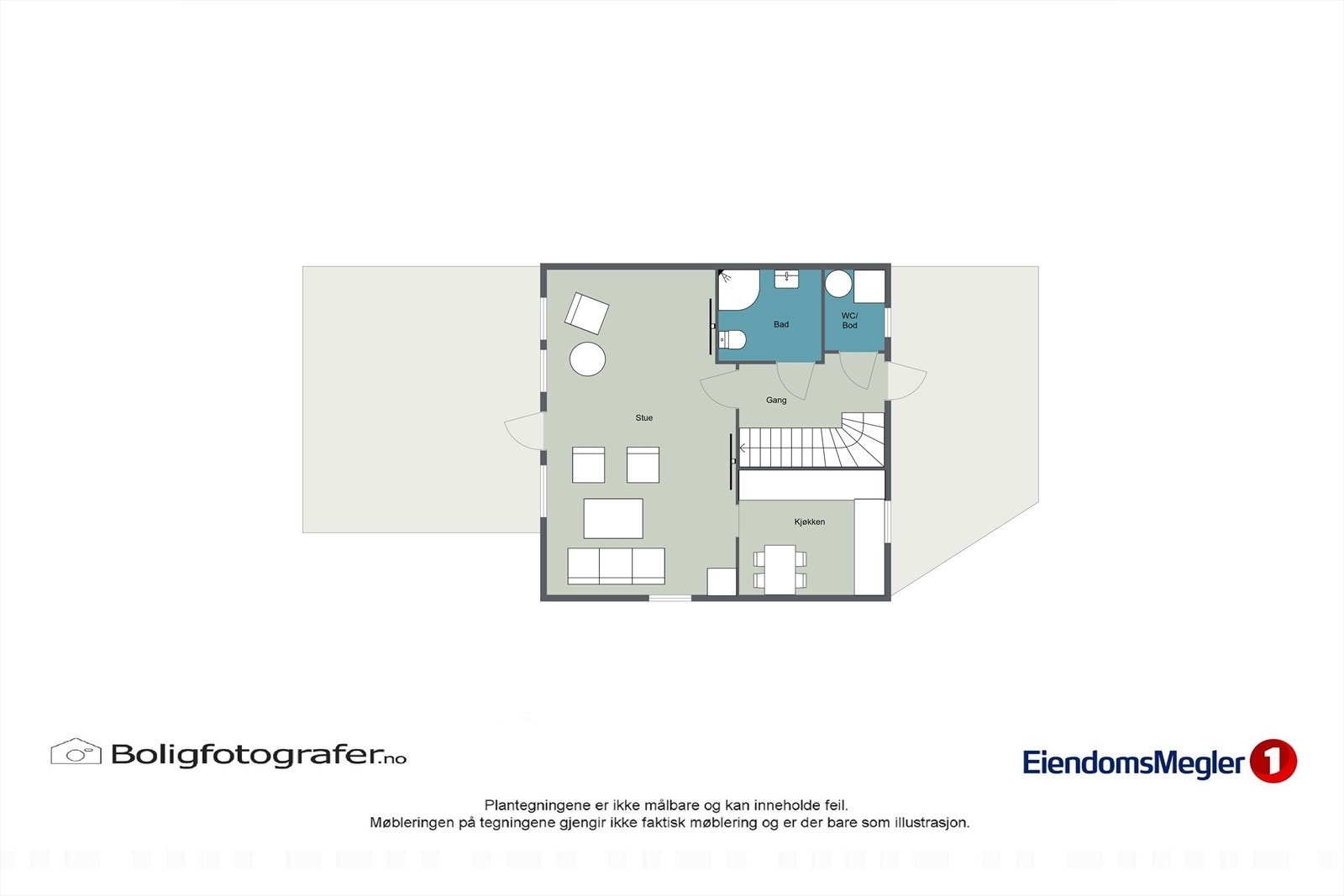 Plantegning 1. etasje. Galleribilde