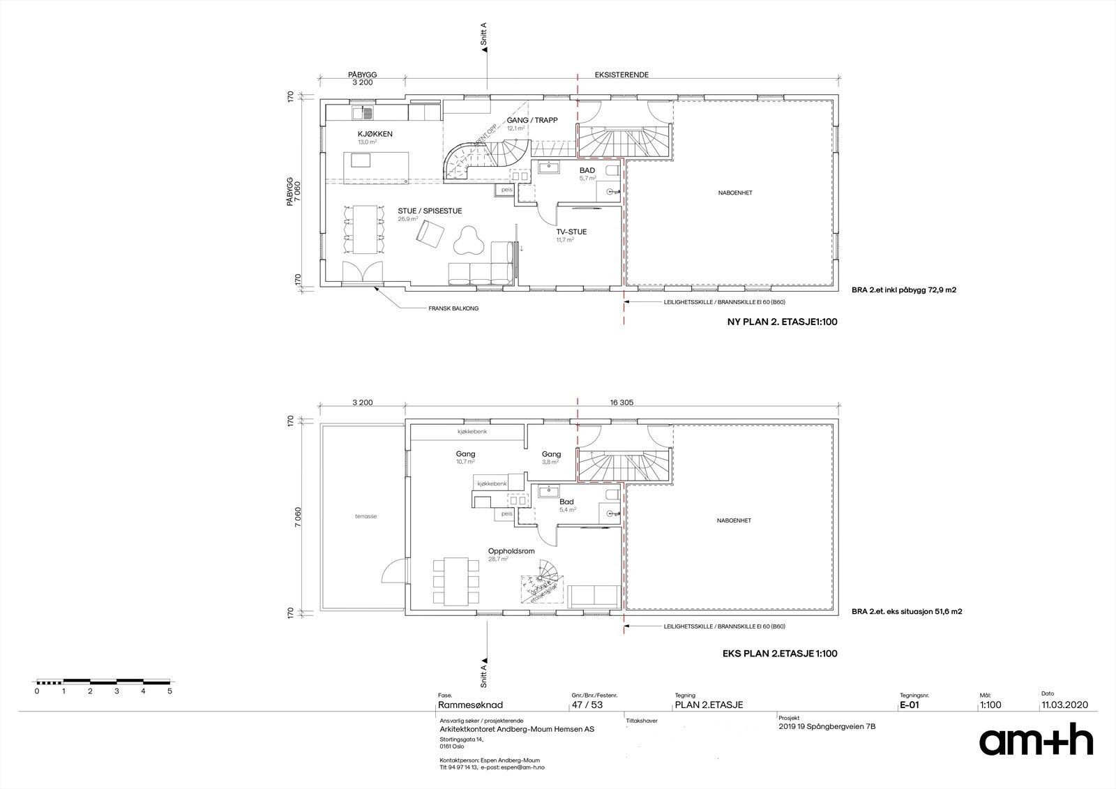 Dette er godkjente og byggemeldte tegninger på andre leiligheter i Hagebyen som har utbygget tilsvarende leilighet. Galleribilde