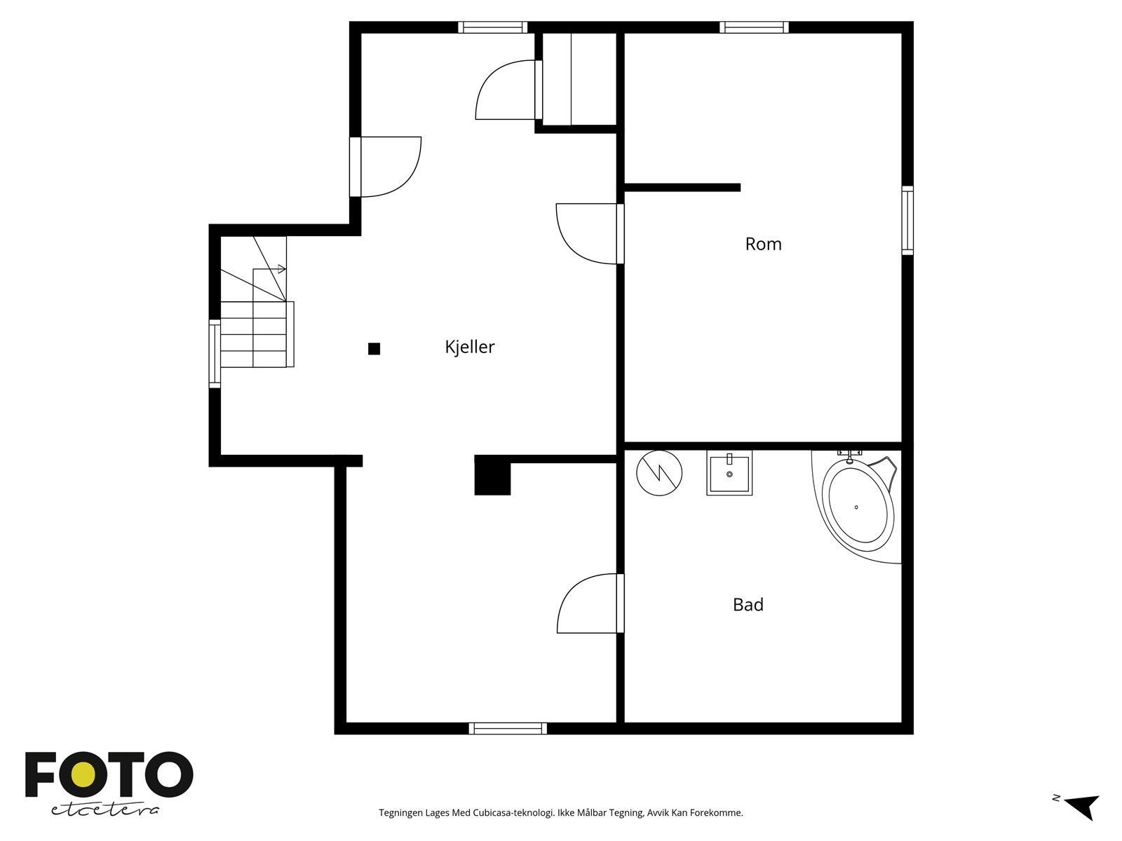 Plantegning kjeller Galleribilde