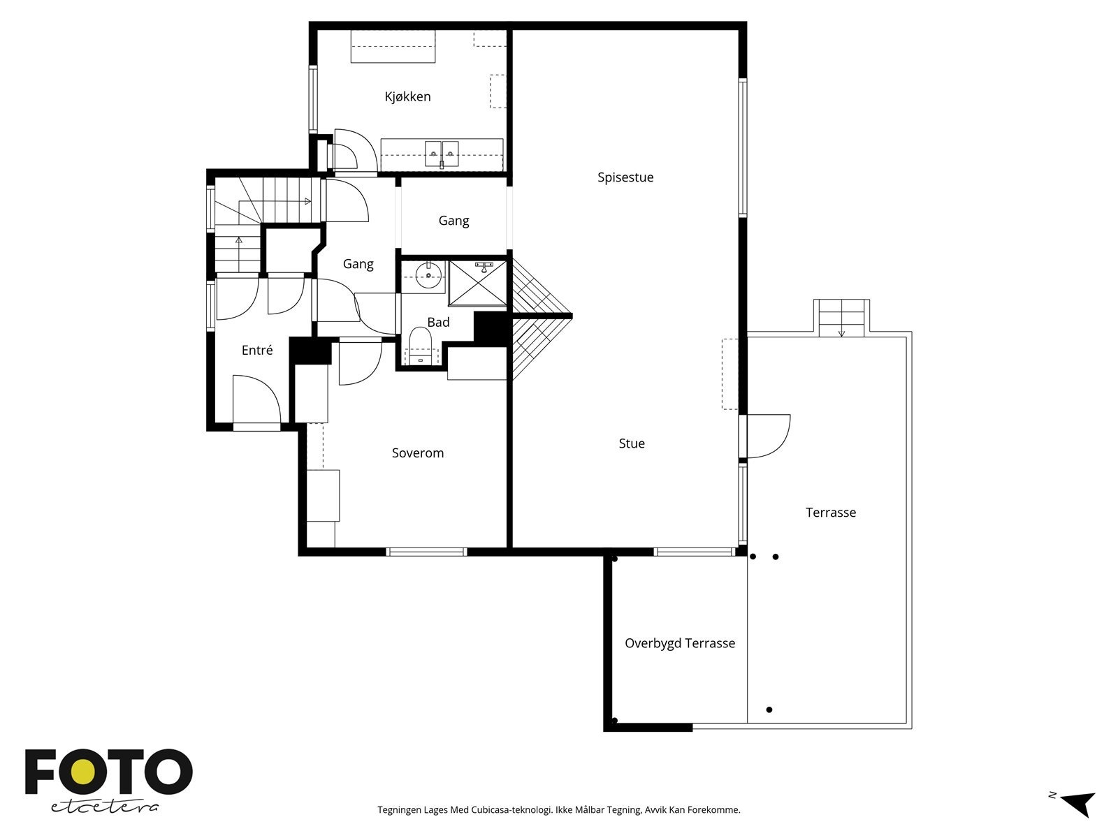 Plantegning 1.etg Galleribilde