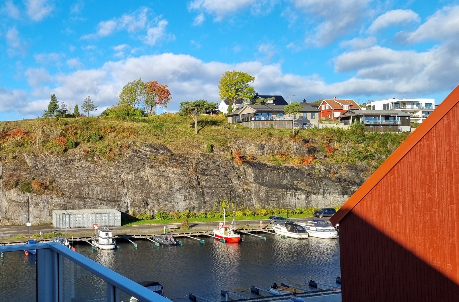 Utsikt fra balkong Galleribilde