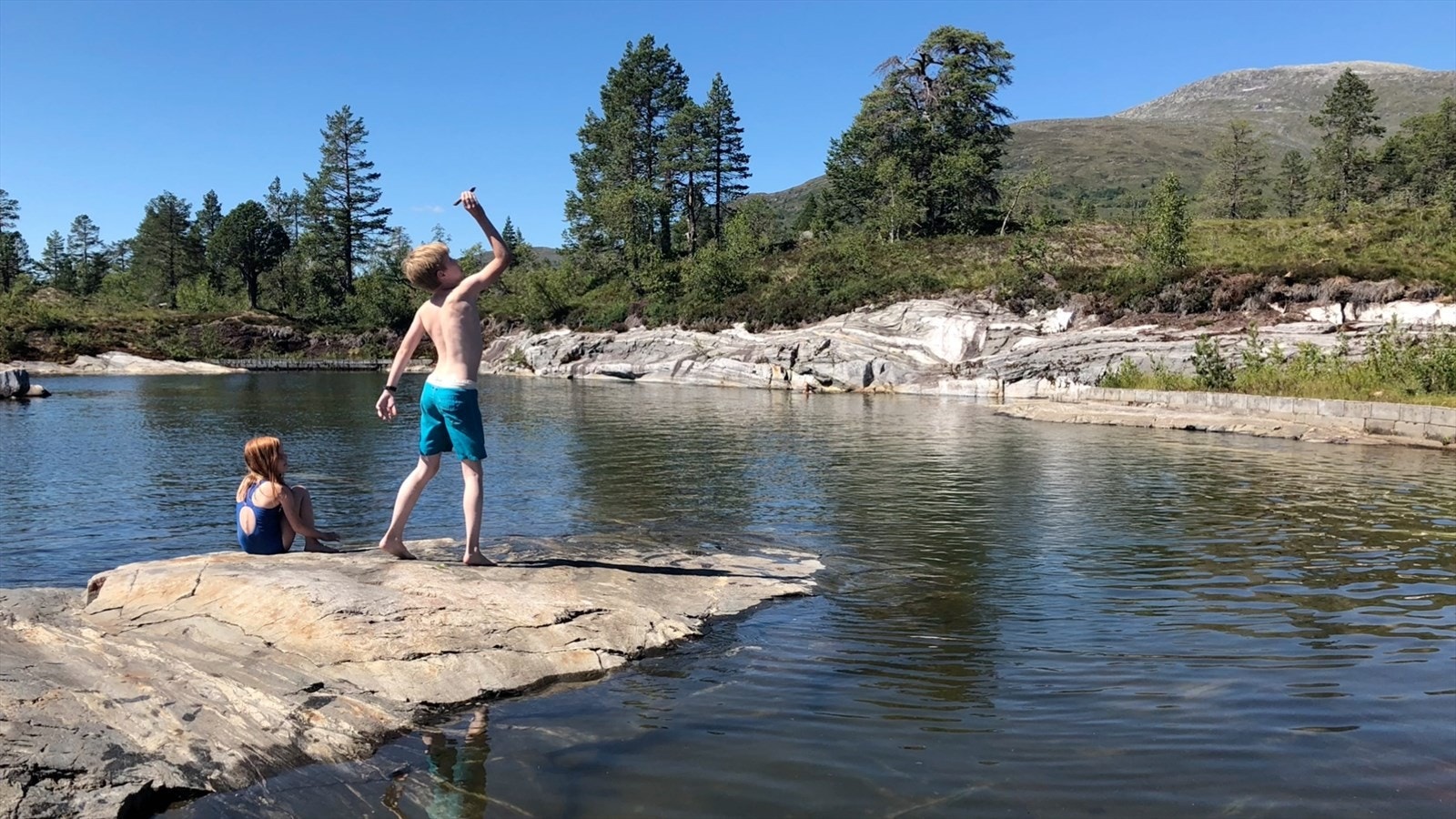 Badeområde på Tverrfjellet (Bilde tatt av selger) Galleribilde