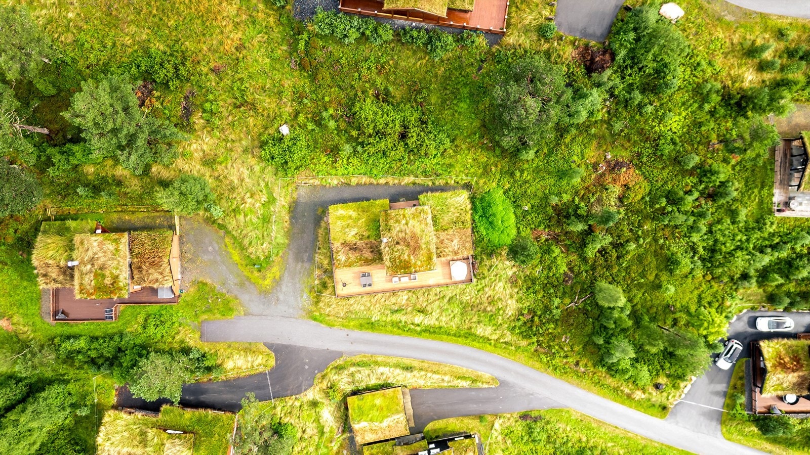 Eigedomen sett ovanifrå Galleribilde