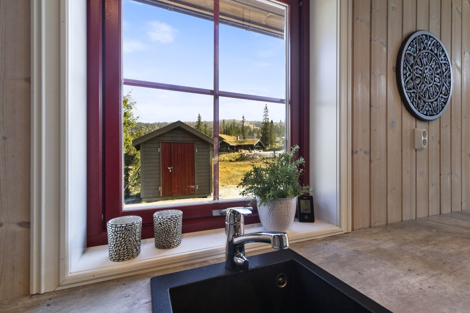 Utsikt fra kjøkkenvindu Galleribilde