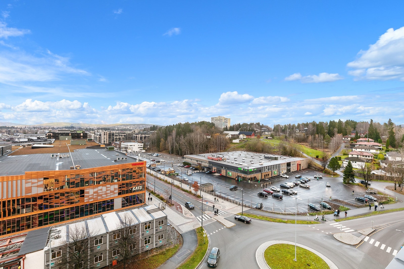 Utsikt fra felles takterasse. Galleribilde