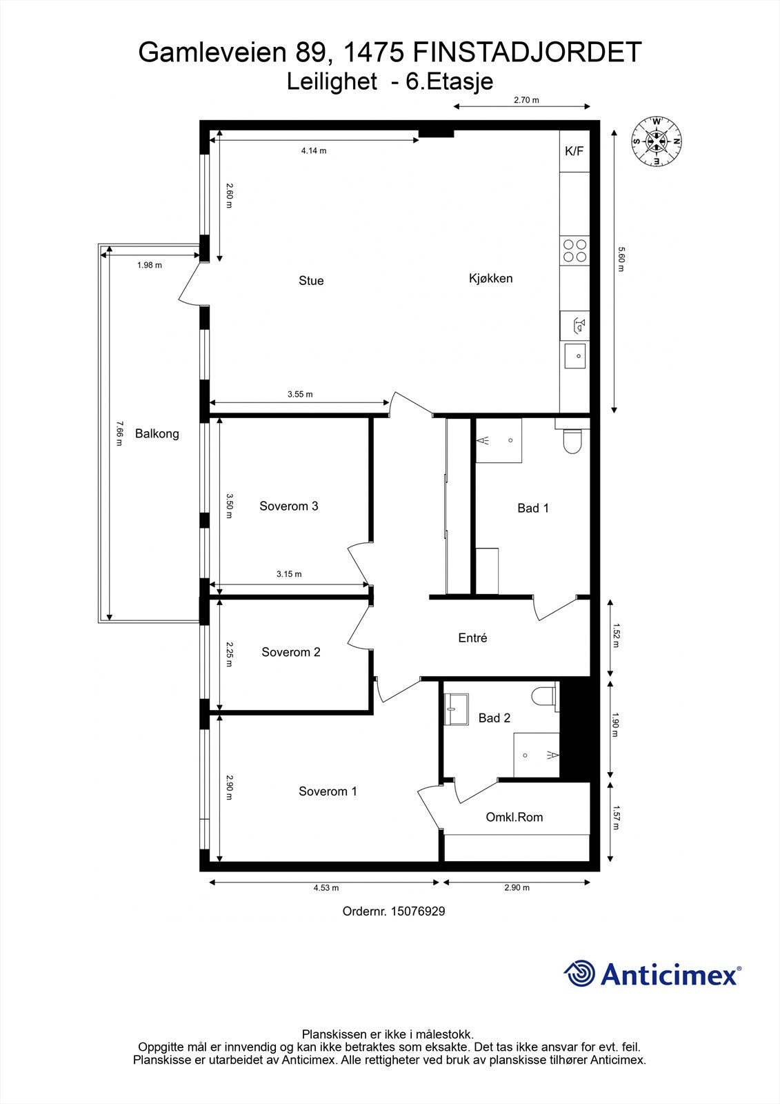 Plantegning Galleribilde