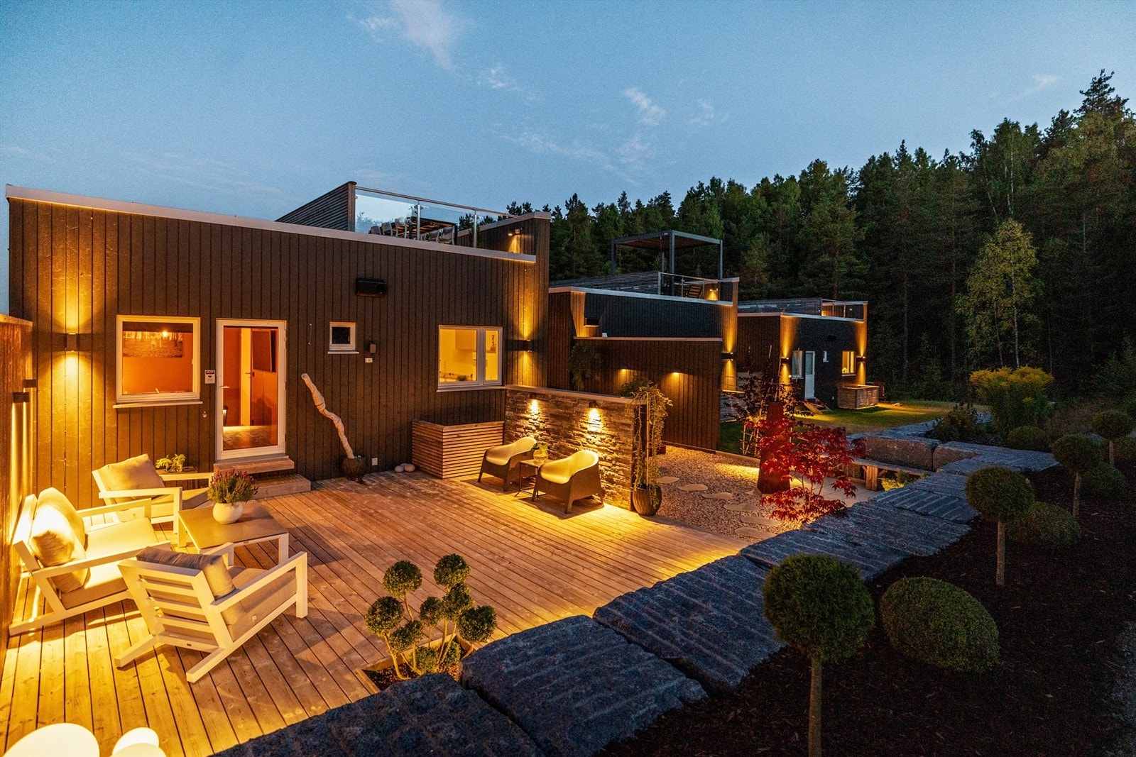 Koselig og usjenert uteplass Galleribilde