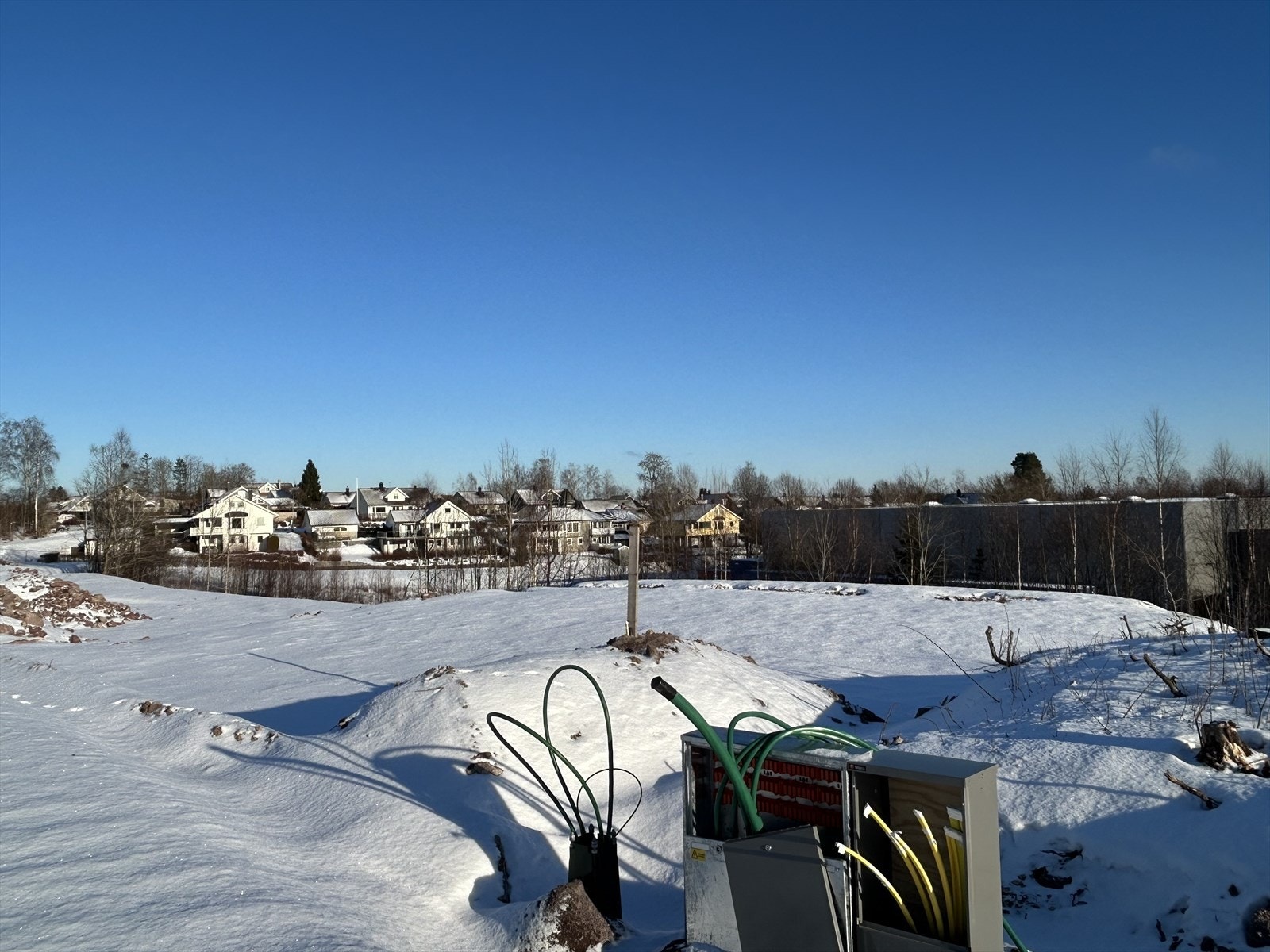 Tomten er fylt ut og grovopparbeidet Galleribilde