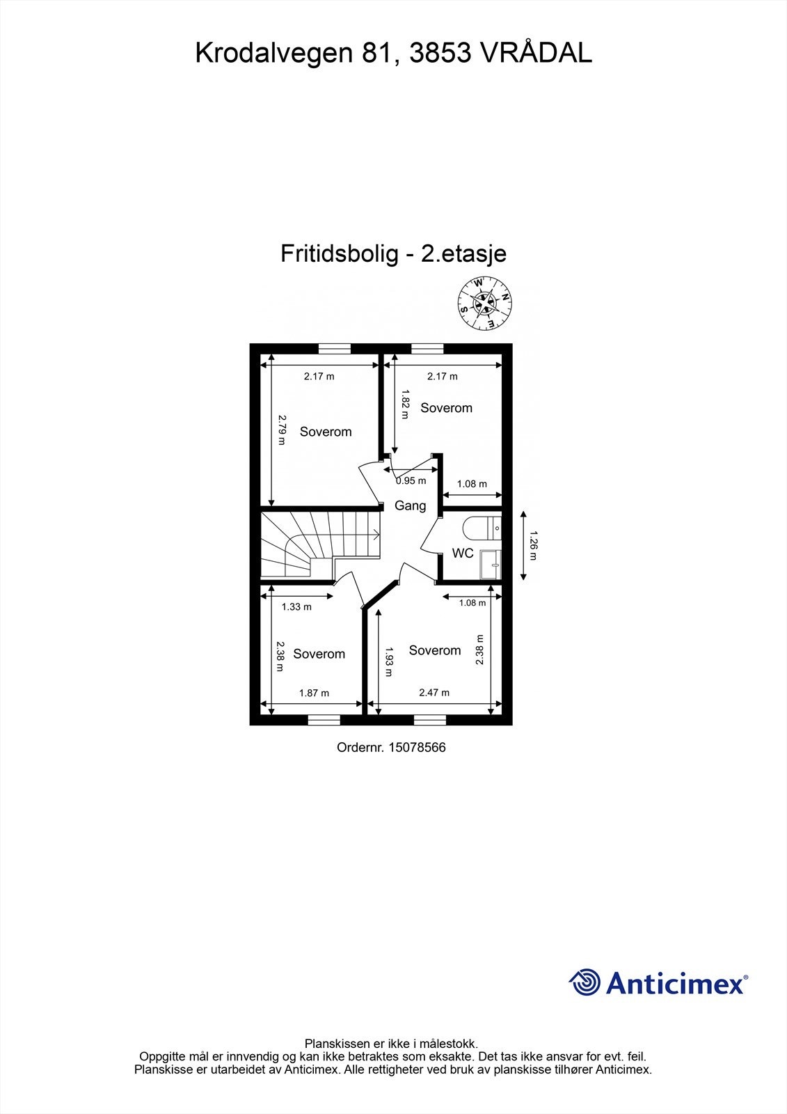 Plantegning 2.etasje Galleribilde