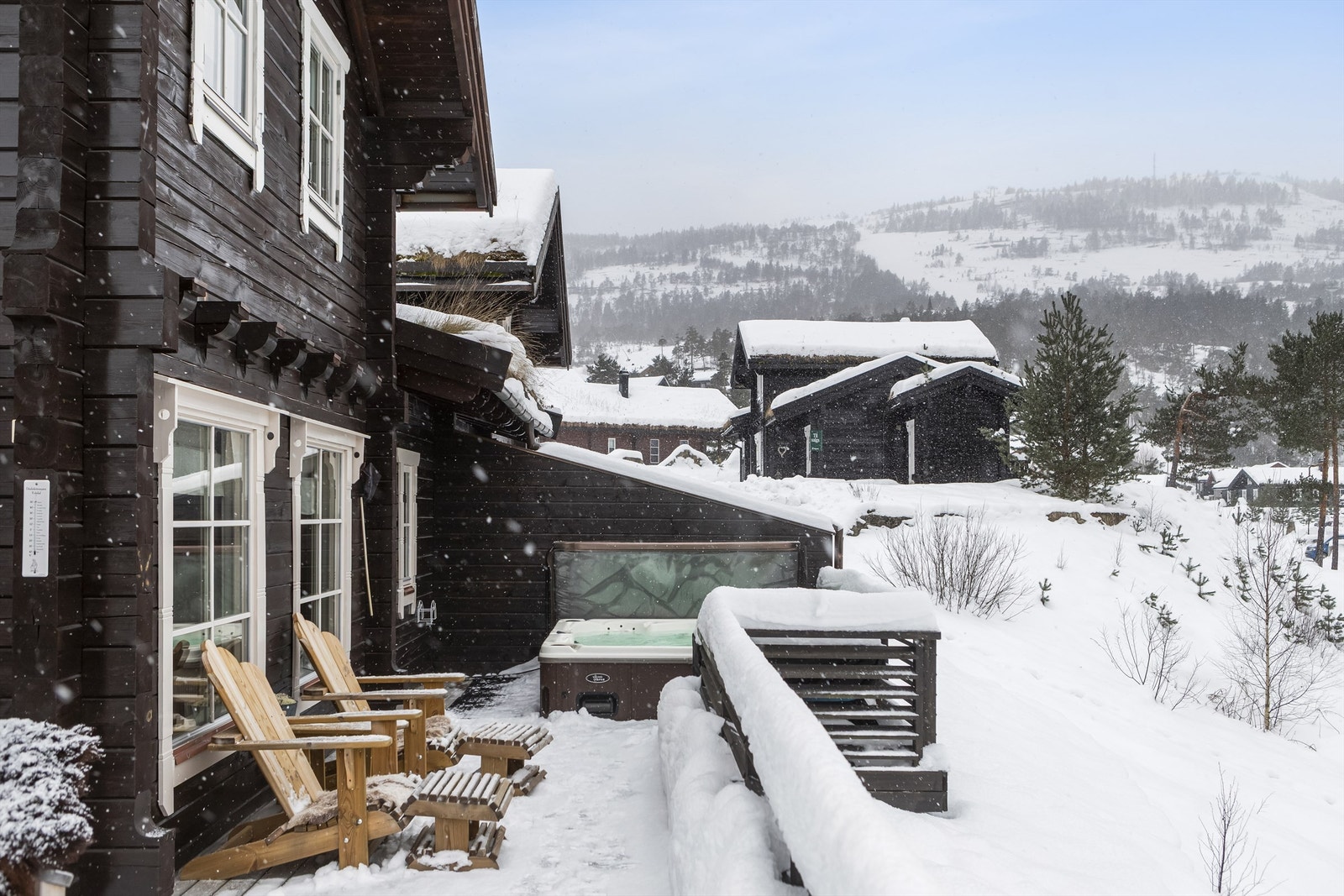 Boblebad er for mange kjærkomment hyttekos Galleribilde