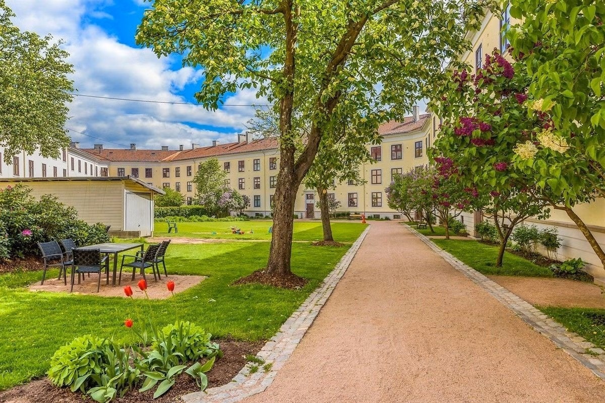 St. Hanshaugen vakreste bakgård, designet av Snøhetta. Galleribilde