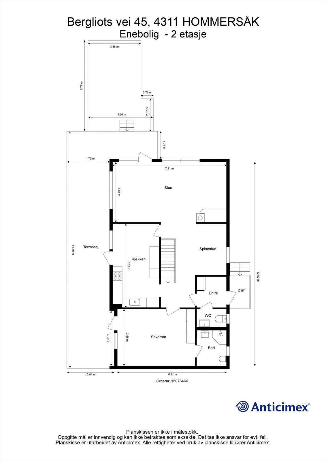 Plantegning- 1 etasje Galleribilde