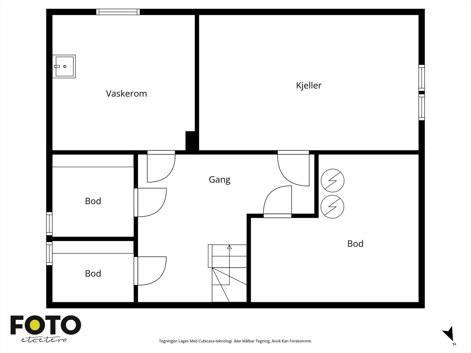Veiledende plantegning - Ikke målbar Galleribilde
