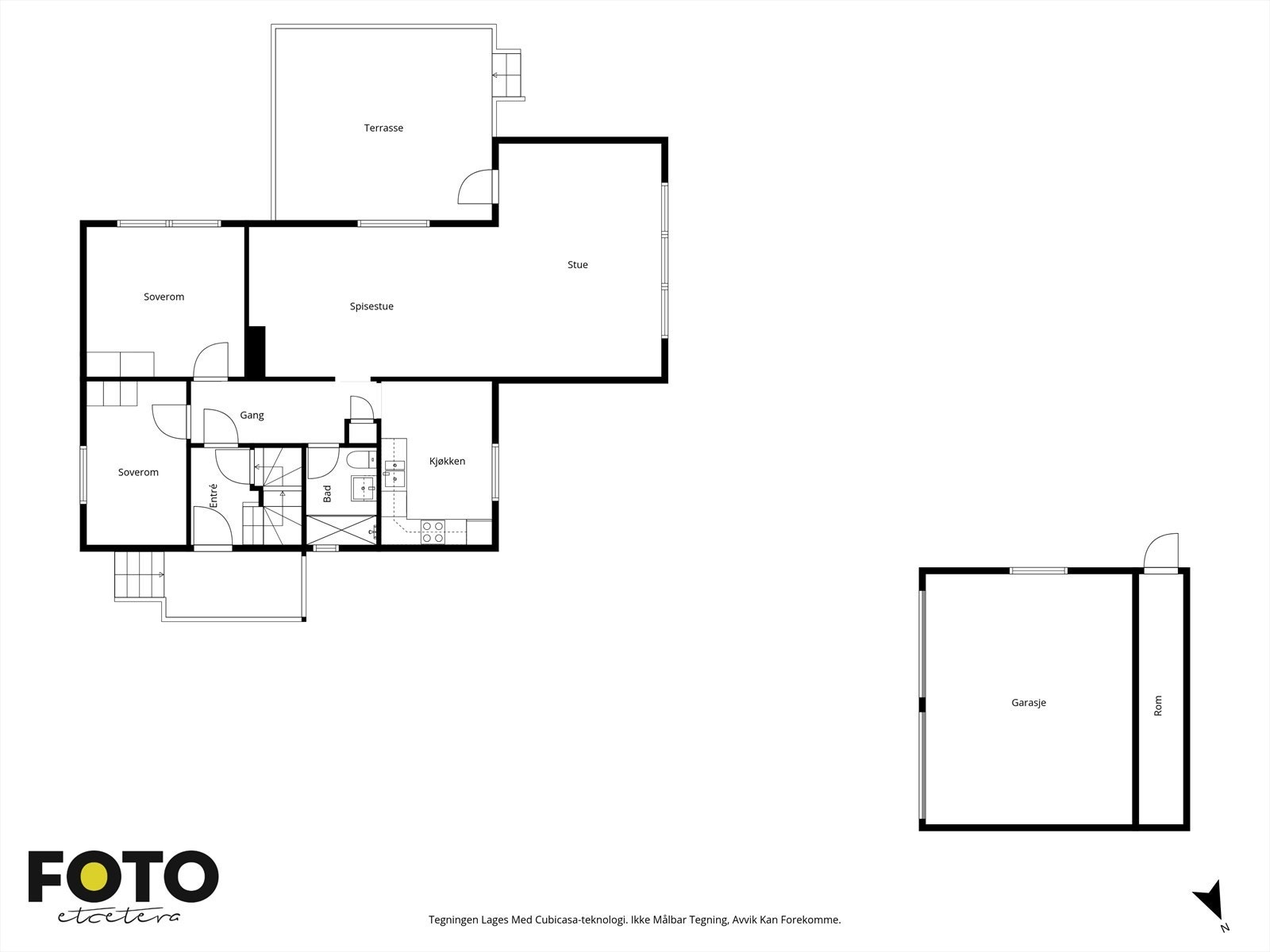 Veiledende plantegning - Ikke målbar Galleribilde